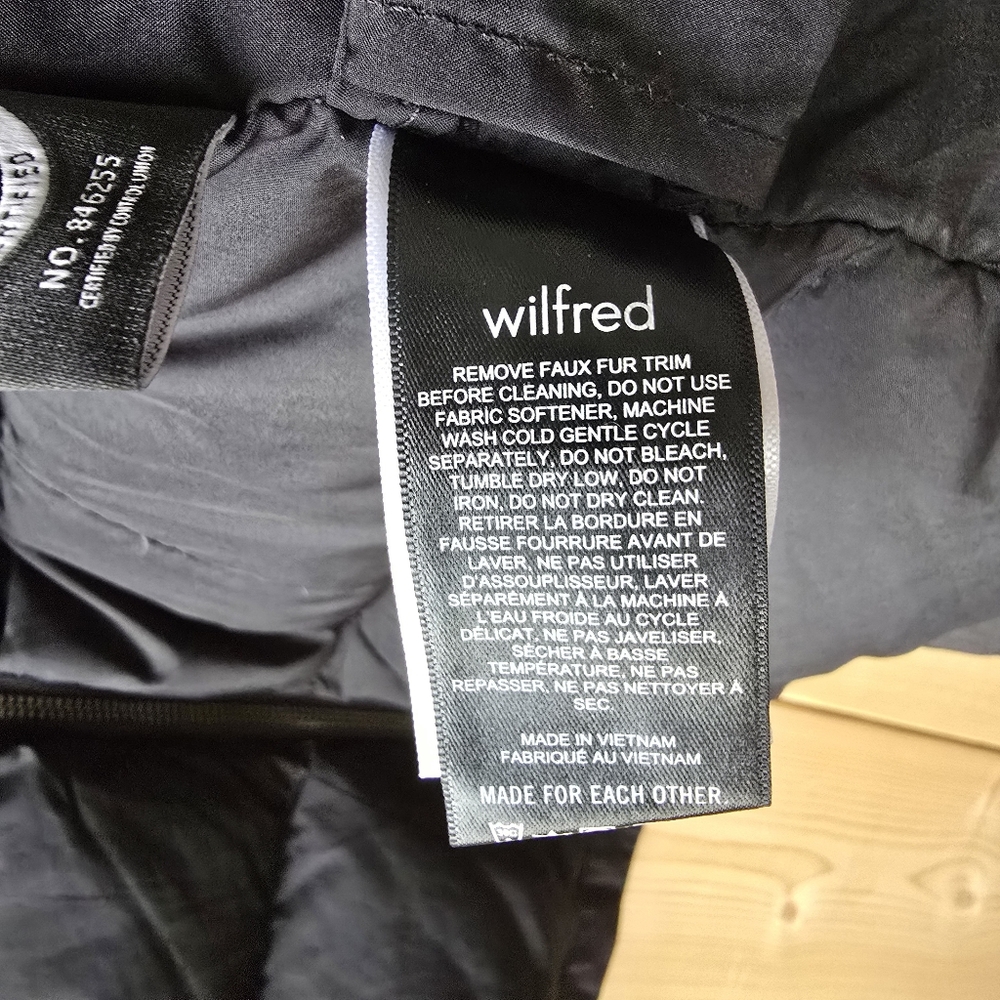Wilfred Northstar Parka Goose Down Coat Black Womens XS - Picture 13 of 14